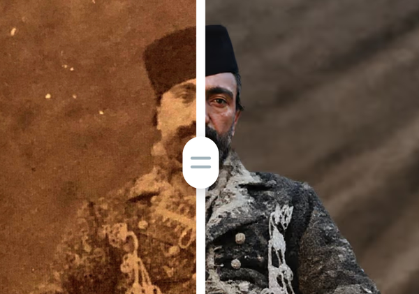 بازسازی عکس قدیمی